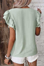 Seaside Ruffle Sleeve Blouse