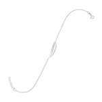 Sideways Feather Anklet