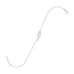 Sideways Feather Anklet