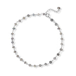 Luminous Labradorite! 9.5" + 1" Labradorite Bead Anklet