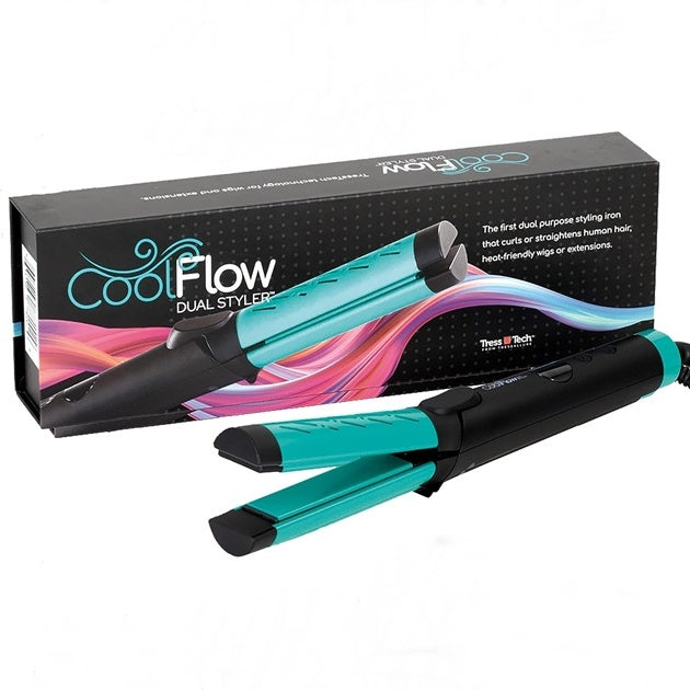TressTech Cool Flow Dual Styler 2-in-1 Curling & Straightening Iron