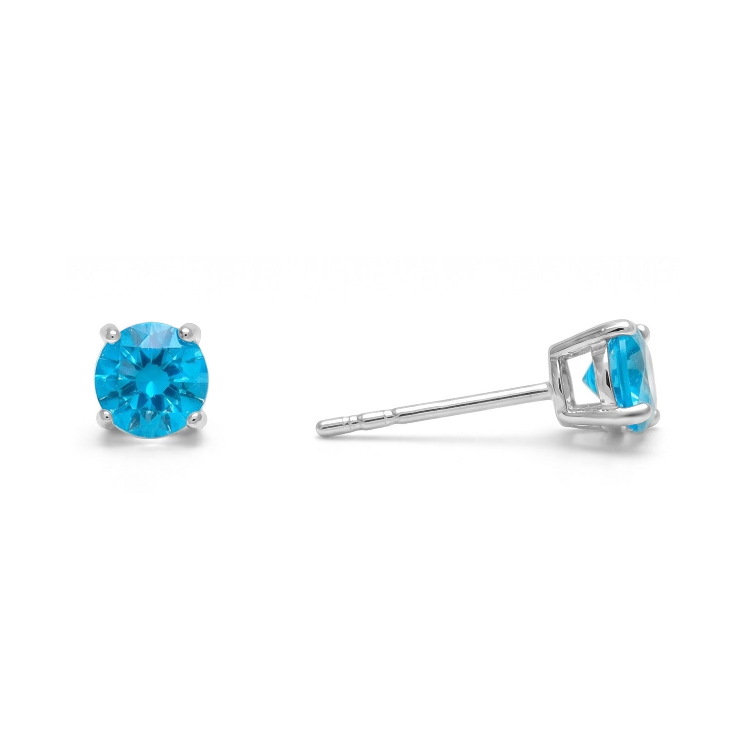 December Birthstone Stud Earrings