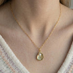 18 Karat Gold PVD Imitation Pearl and Shell 3D Charm