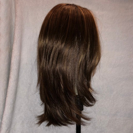 WIG 1001 in color Brown with Highlights (OPEN BOX ITEM)