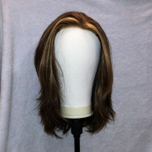 WIG 1001 in color Brown with Highlights (OPEN BOX ITEM)