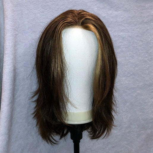WIG 1001 in color Brown with Highlights (OPEN BOX ITEM)