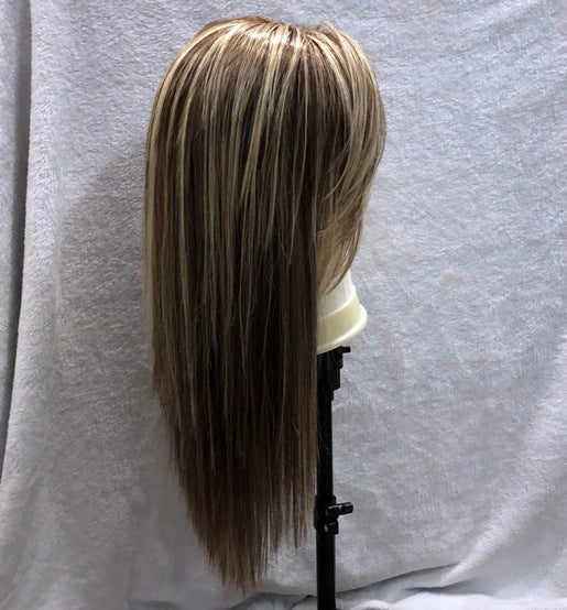 WIG 1002 in color light Brown with Blonde Highlights (OPEN BOX ITEM)