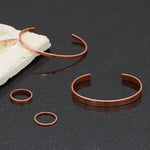 6.3mm Smooth Solid Copper Cuff Bracelet