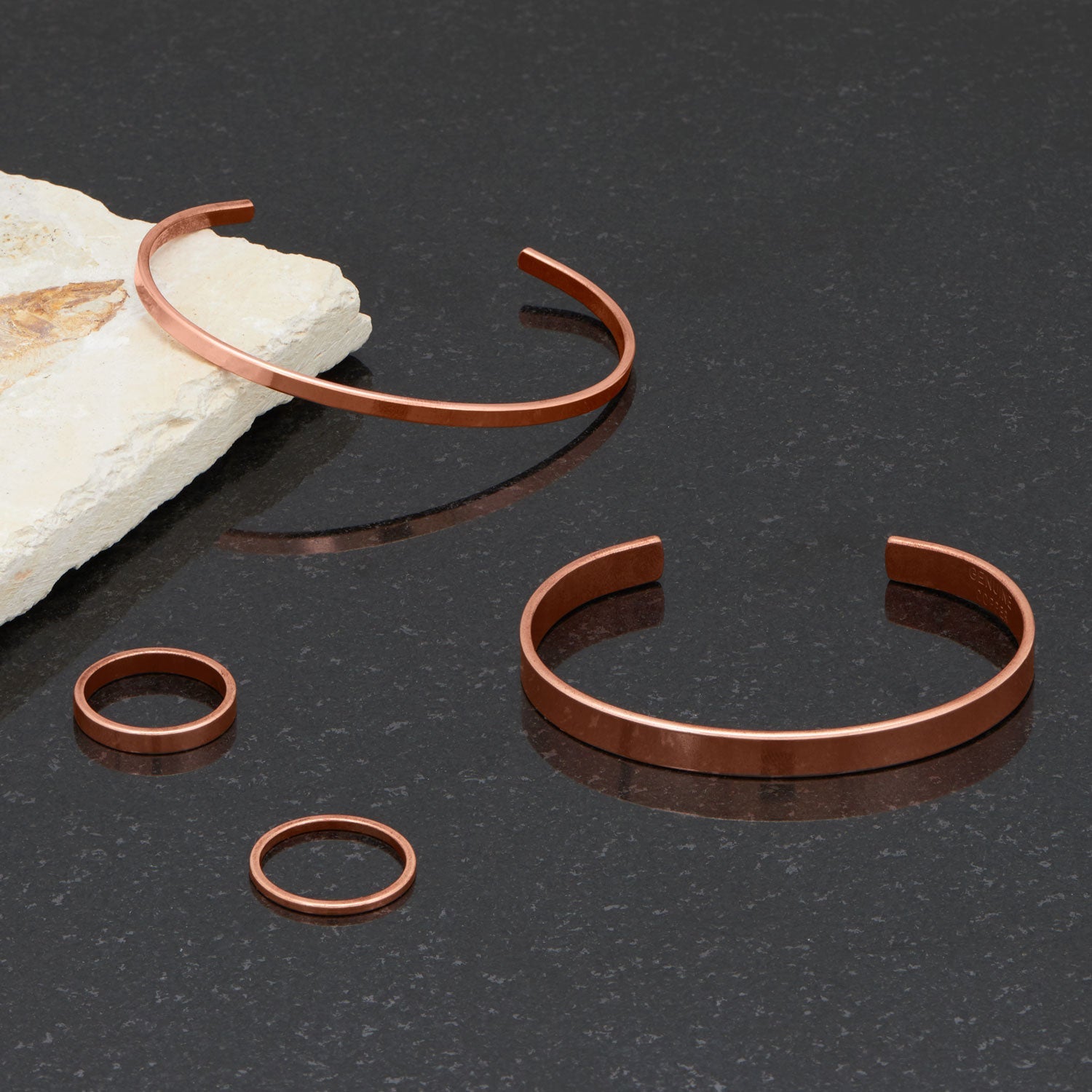 3.2mm Smooth Solid Copper Cuff Bracelet