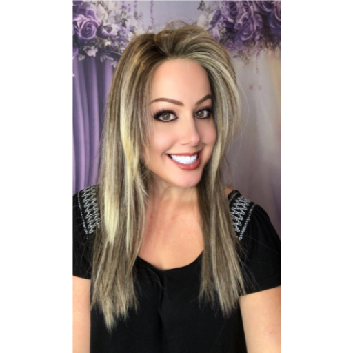 WIG 1002 in color light Brown with Blonde Highlights (OPEN BOX ITEM)