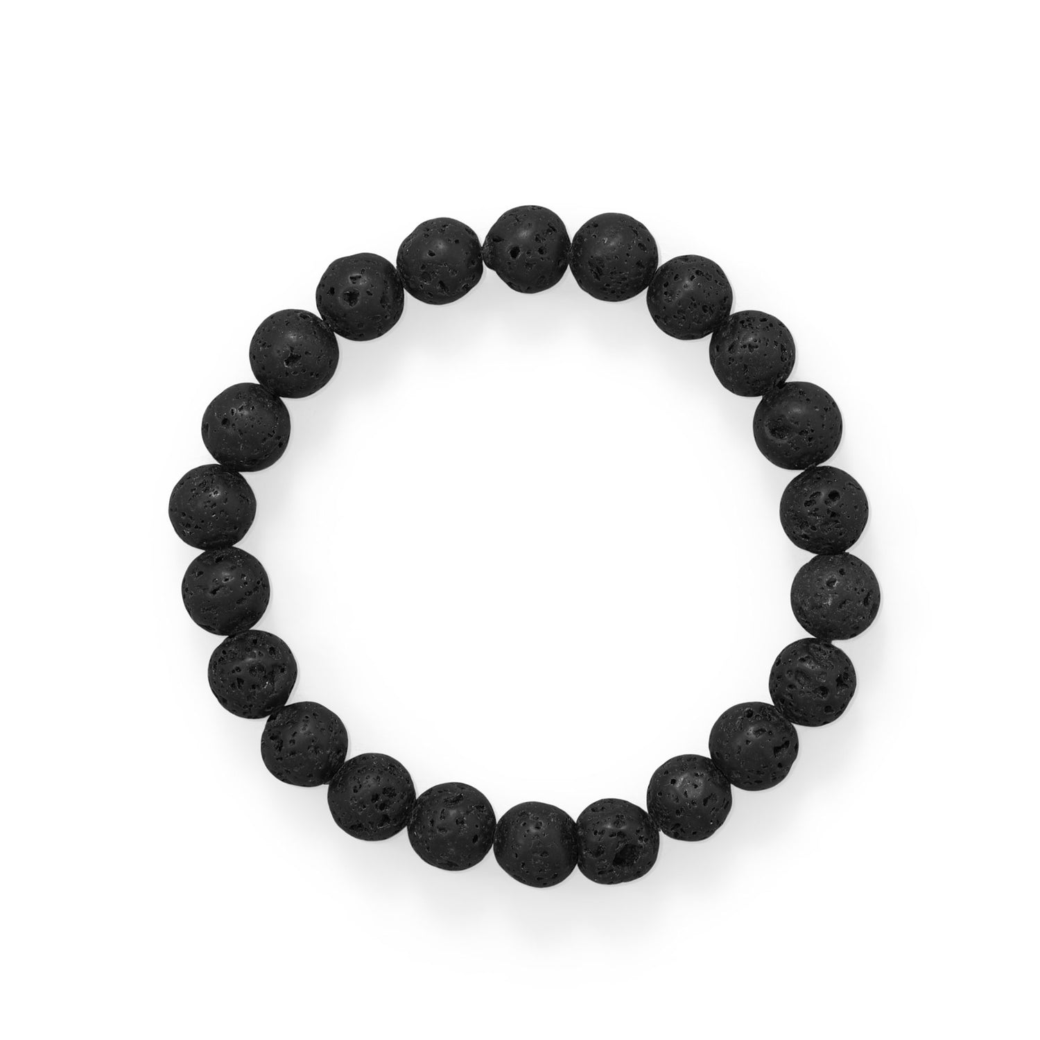 Black Lava Stretch Bracelet