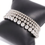 7.5" 6mm Stainless Steel Bead Stretch Bracelet