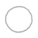 7.5" 4mm Stainless Steel Bead Stretch Bracelet