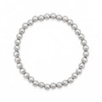 7.5" 6mm Stainless Steel Bead Stretch Bracelet
