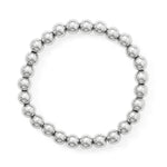 8" 8mm Stainless Steel Bead Stretch Bracelet