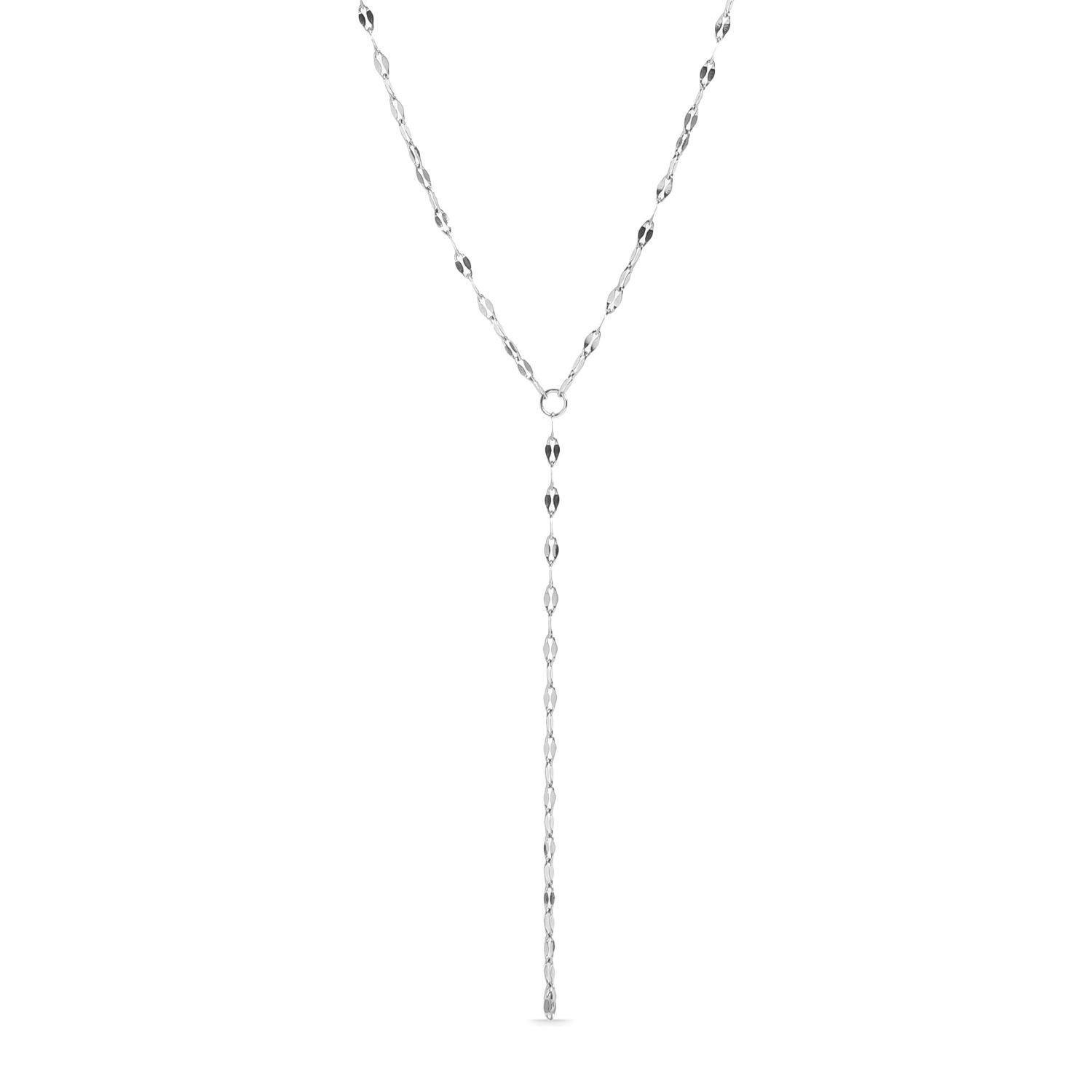 15" Stainless Steel Coffee Chain Y-Drop Necklace