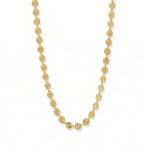 18 Karat Gold PVD Stainless Steel Sunburst Necklace