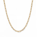 18 Karat Gold PVD Stainless Steel 2.5mm Paperclip Chain