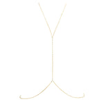 18 Karat Gold PVD Stainless Steel Coffee Chain Link Body Chain